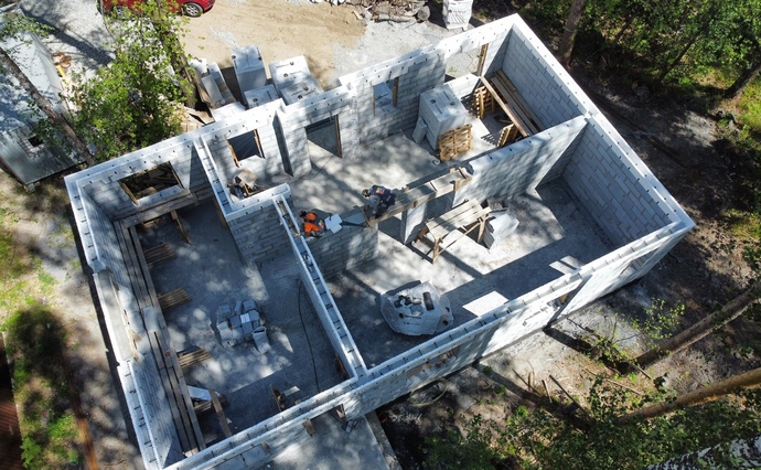 Армопояс перед заливкой бетоном. ГК Урал-Строй